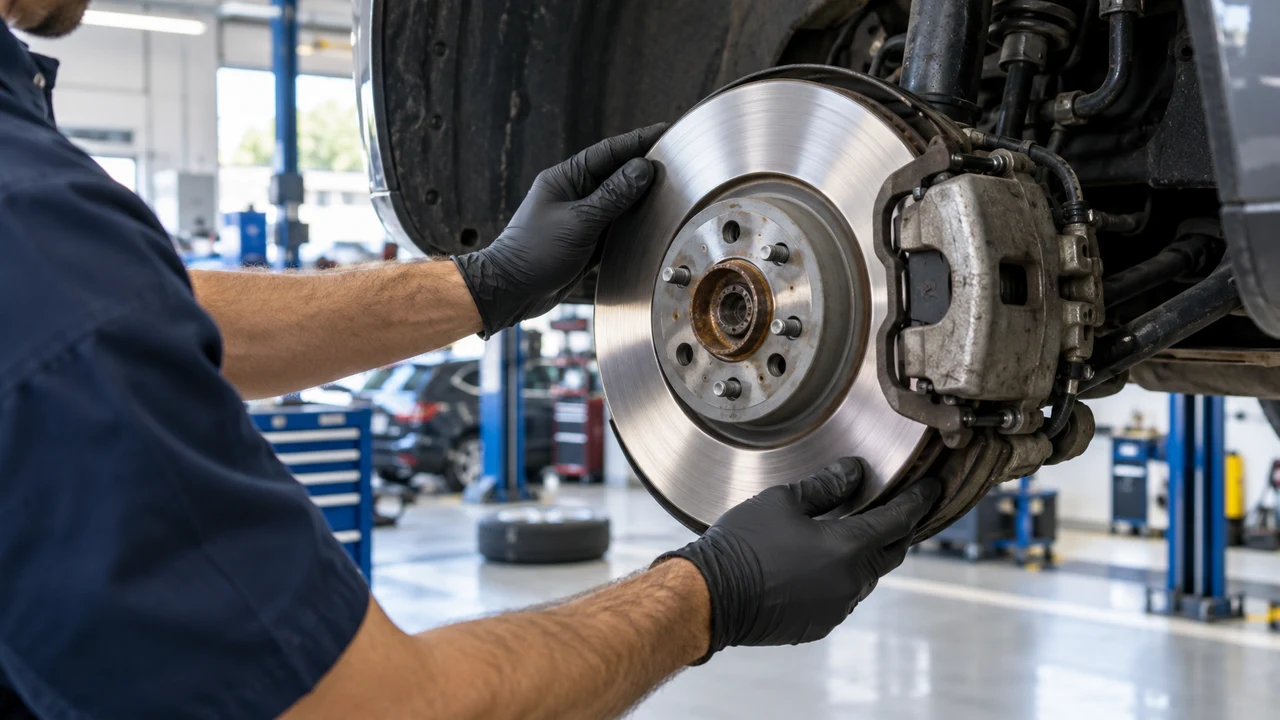 Wheel and suspension area inspected in a bay
